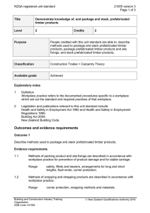 NZQA registered unit standard 21005 version 3  Page 1 of 3