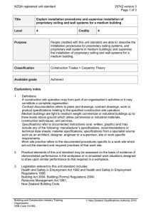 NZQA registered unit standard 20742 version 3  Page 1 of 3