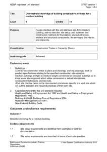 NZQA registered unit standard 27187 version 1  Page 1 of 4