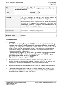 NZQA registered unit standard 7335 version 6  Page 1 of 3