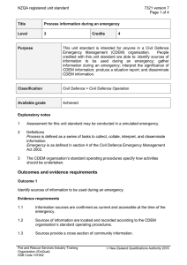 NZQA registered unit standard 7321 version 7  Page 1 of 4