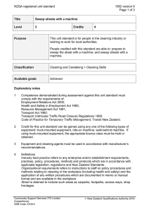 NZQA registered unit standard 1582 version 6  Page 1 of 3