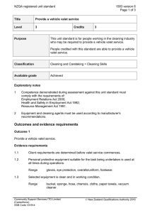 NZQA registered unit standard 1583 version 6  Page 1 of 3