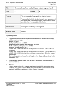 NZQA registered unit standard 1585 version 6  Page 1 of 4