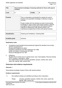 NZQA registered unit standard 1574 version 6  Page 1 of 3