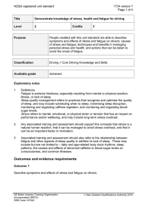 NZQA registered unit standard 1734 version 7  Page 1 of 4