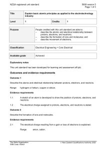 NZQA registered unit standard 5909 version 5  Page 1 of 3