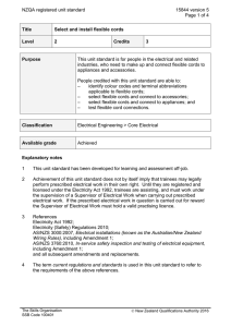 NZQA registered unit standard 15844 version 5  Page 1 of 4