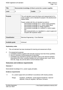 NZQA registered unit standard 15861 version 5  Page 1 of 4