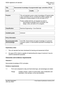 NZQA registered unit standard 5926 version 5  Page 1 of 3