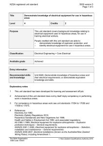 NZQA registered unit standard 5930 version 5  Page 1 of 3