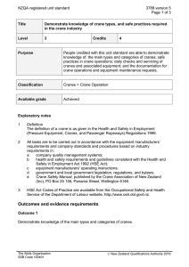 NZQA registered unit standard 3788 version 5  Page 1 of 3