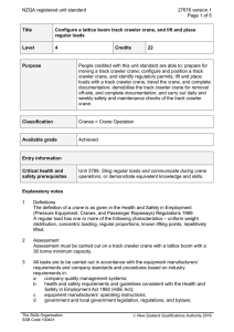 NZQA registered unit standard 27676 version 1  Page 1 of 5
