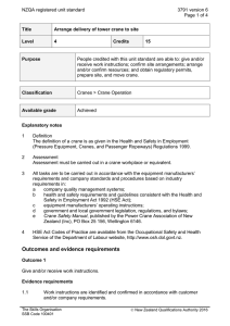 NZQA registered unit standard 3791 version 6  Page 1 of 4