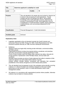 NZQA registered unit standard 16757 version 6  Page 1 of 4