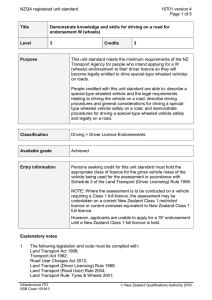 NZQA registered unit standard 16701 version 4  Page 1 of 5