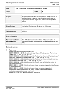 NZQA registered unit standard 4799 version 6  Page 1 of 4