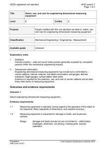 NZQA registered unit standard 4435 version 7  Page 1 of 3