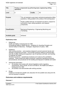NZQA registered unit standard 11663 version 4  Page 1 of 3