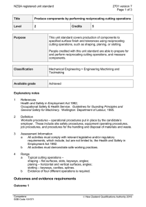 NZQA registered unit standard 2701 version 7  Page 1 of 3