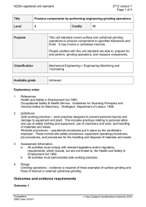 NZQA registered unit standard 2712 version 7  Page 1 of 3
