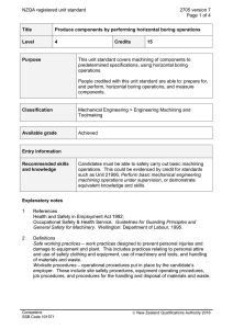 NZQA registered unit standard 2705 version 7  Page 1 of 4