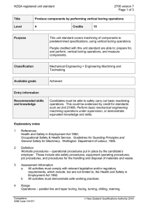 NZQA registered unit standard 2706 version 7  Page 1 of 3