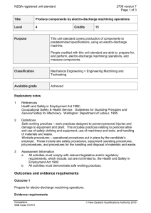 NZQA registered unit standard 2708 version 7  Page 1 of 3