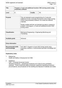 NZQA registered unit standard 18545 version 3  Page 1 of 3