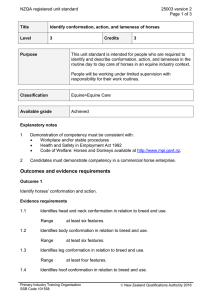 NZQA registered unit standard 25003 version 2  Page 1 of 3