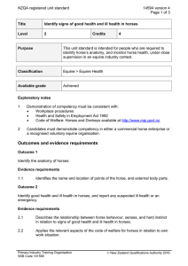 NZQA registered unit standard 14594 version 4  Page 1 of 3