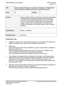 NZQA registered unit standard 24751 version 2  Page 1 of 4