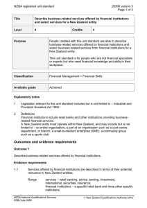 NZQA registered unit standard 26368 version 3  Page 1 of 3