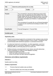 NZQA registered unit standard 6408 version 8  Page 1 of 3