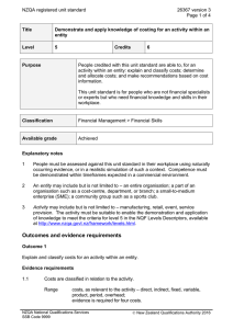 NZQA registered unit standard 26367 version 3  Page 1 of 4