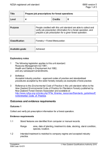 NZQA registered unit standard 6960 version 5  Page 1 of 3