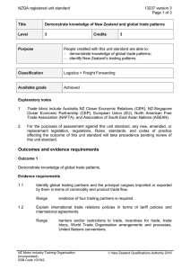 NZQA registered unit standard 13237 version 3  Page 1 of 3