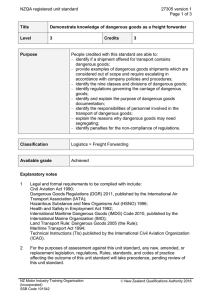NZQA registered unit standard 27305 version 1  Page 1 of 3
