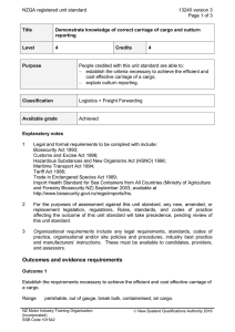 NZQA registered unit standard 13240 version 3  Page 1 of 3