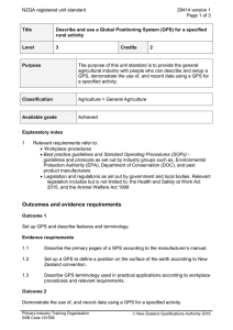 NZQA registered unit standard 29414 version 1  Page 1 of 3