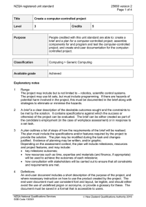 NZQA registered unit standard 25660 version 2  Page 1 of 4
