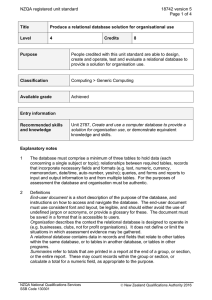 NZQA registered unit standard 18742 version 5  Page 1 of 4