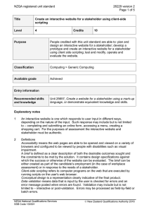 NZQA registered unit standard 26229 version 2  Page 1 of 5