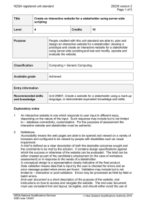 NZQA registered unit standard 26230 version 2  Page 1 of 5