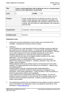 NZQA registered unit standard 26746 version 2  Page 1 of 4