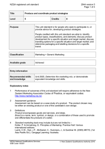 NZQA registered unit standard 2944 version 5  Page 1 of 4