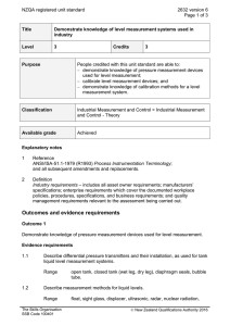 NZQA registered unit standard 2632 version 6  Page 1 of 3