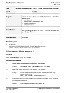 NZQA registered unit standard 2638 version 6  Page 1 of 4