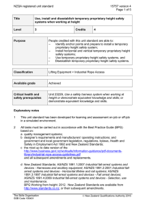 NZQA registered unit standard 15757 version 4  Page 1 of 5