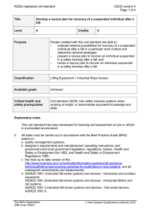 NZQA registered unit standard 23232 version 4  Page 1 of 4
